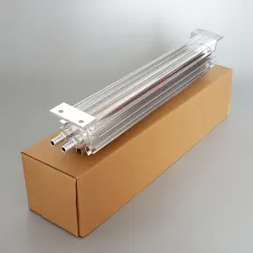 562dsl-18xx06 1st-racing 18 Inch 1/4 Npt Dual Pass Finned Transmission Oil Cooler Aluminum Silver New