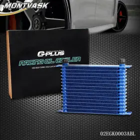 2014mmo000106 2014mmotor New Universal 15 Row 10an Aluminum Transmission Racing Engine Oil Cooler Blue