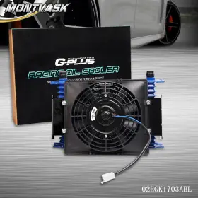 2014mmo000209 2014mmotor 15 Row 10an Universal Aluminum Transmission Engine Oil Cooler 7 Inch Cooling Fan