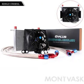 Mm0625 2014mmotor Fit For Bmw N54 Twin Turbo E90 E92 E93 135 E82 335 25 Row 10an Oil Cooler 7 Inch Fan