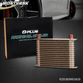 Mmo02042 2014mmotor Universal 15 Row An10 Aluminum Transmission Engine Oil Cooler Gold