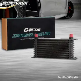 Mmo02043 2014mmotor New Universal 10 Row An-10 Aluminum Transmission Engine Oil Cooler Black