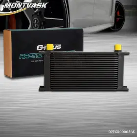 Mmo020911 2014mmotor Universal 19 Row An10 Aluminum Transmission Engine Oil Cooler Black New