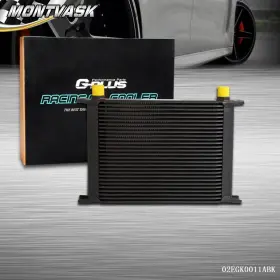 Mmo375 2014mmotor New Universal 28 Row An10 10an Aluminum Transmission Engine Oil Cooler Black