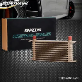 Mmo814 2014mmotor Universal 10 Row 10an Aluminum Transmission Engine Oil Cooler Gold New