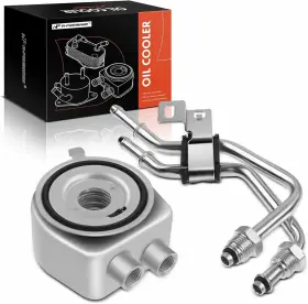 0apoc012 A-premium Engine Oil Cooler With Pipe For Gm Vehicles Compatible 2016-2020 Mode