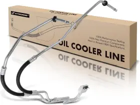 Apocl188 A-premium Inlet Outlet Engine Oil Cooler Line Hose For Silverado 2500