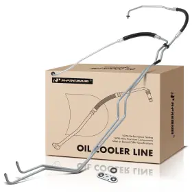 Apocl477 A-premium Inlet Outlet Transmission Oil Cooler Line Hose Assembly Compatible With Chev