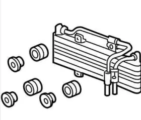 25510rye013 Acura 2010 Mdx Transmission Oil Cooler Oem
