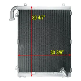 20y-03-21121 Alloyworks Aluminum Hydraulic Engine Oil Cooler For Komatsu Pc200-6 Pc210-6 Pc220-6