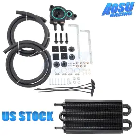 Oc002-bk-thw Aosuracing Performance Transmission Oil Cooler For 2016 Honda Civic 1.5t Cvt Etl Coupe New