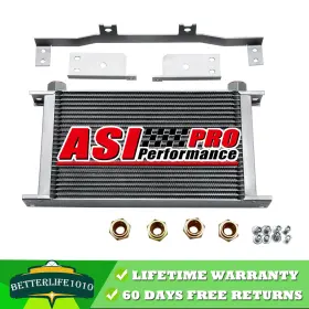 Z18060 Asi Performance Transmission Oil Cooler For Chevy Silverado Gmc Sierra 2500 Hd 3500 6.6l 2001-05