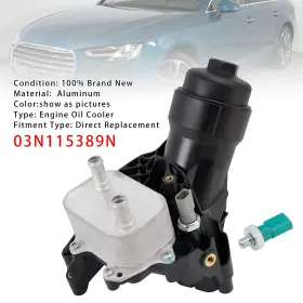 Automoto8 03n115389n Engine Oil Cooler For Audi Vw 2.0 Tdi