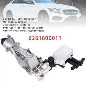A6261800165 Automoto8 152 085 07 8r Oil Filter Housing Cooler Assembly 6261800011 For Mercedes Benz C Class W205