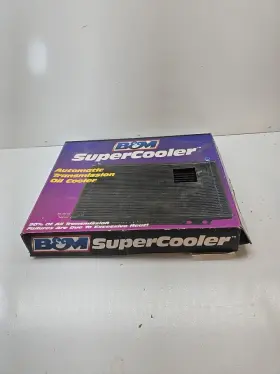 70264 B&m Supercooler Automatic Trans Oil Cooler Black 11 Inch X 7 3/8 1-1/2