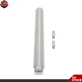 Ber466815 Berliii Universal 24 Inch Dual Pass Aluminum Finned Transmission Oil Cooler With Npt Fitting