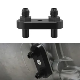 Bevinsee9211176101 Bevinsee Us Transmission Cooler Line Adapter Plate With Gasket 6an Fittings Comp