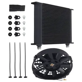 Bfo 5gqjto 30 Row Oil Cooler With 7 Inch Radiator Cooling Fan For Universal Modified Vehicles
