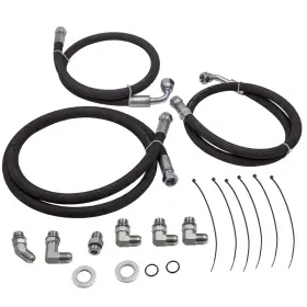 D6xijv Bfo Transmission Cooler Lines With Adapters For Gmc Duramax 6.6l 05-10 1/2 Inch 5500psi D6xijv Bfo Transmission Cooler Lines With Adapters For Gmc Duramax 6.6l 05-10 1/2 Inch 5500psi
