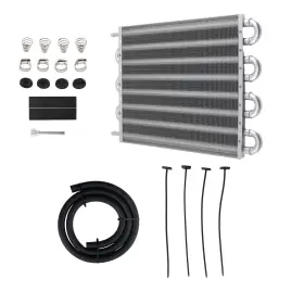 Dufub0 Bfo Aluminum Transmission Oil Cooler 8 Row For Universal Fitment 1500mm Hose