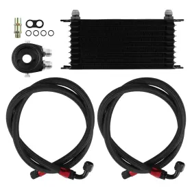 E3r9ay Bfo 10 Row 10an Thermostat Adaptor Engine Oil Cooler Filter Set Black Aluminum