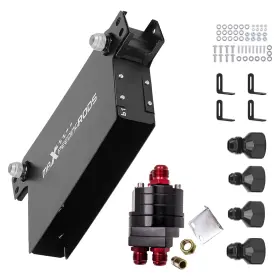Bfo G2tcf5 Aluminum Transmission Oil Cooler 7 Row An10 Black Universal With Air Guide