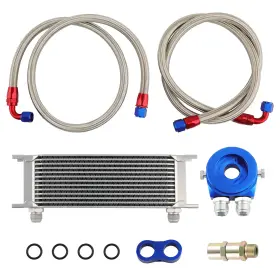 Msdol3 Bfo Engine Oil Cooler 13 Row An-10 Filter Adapter Nylon Lines Separator Sliver