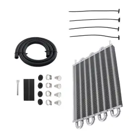 Oab9ec Bfo Aluminum Transmission Oil Cooler 8 Row For Universal Heavy Duty Fitment