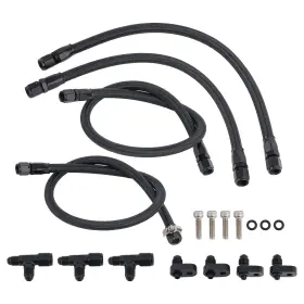 P504zl Bfo 4an Complete Coolant Crossover Line For Anodized Black Aluminum Steam Vent