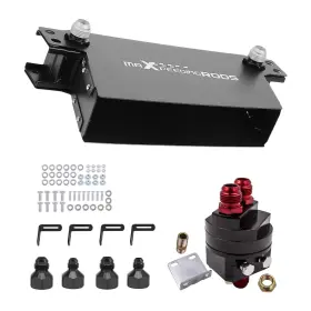 Bfo Sgom37 An10 Fitting 7 Row Oil Cooler Aluminum Black Universal With Air Deflector