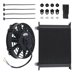 Bfo Slijj3 30 Row Engine Oil Cooler With 7 Inch Cooling Fan Fit For Universal Street Vehicles