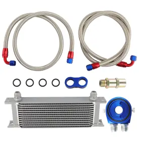Ud0mqw Bfo 10-an Hose Line Separator Aluminum Oil Cooler Filter Adapter End Sliver