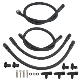 Yvaz5w Bfo 4 An Complete Coolant Crossover Line For 4an Anodized Black Aluminum Steam Vents
