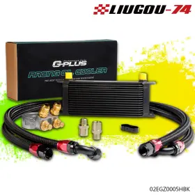Big356159 Big-wheel Fit For Universal 16 Row Aluminum Thermostat Adaptor Racing Engine Oil Cooler