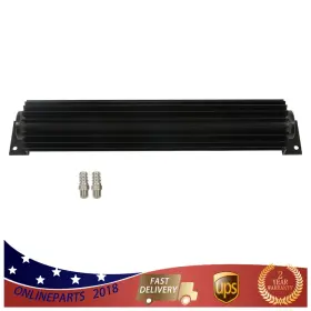 On1057604l Bladsharr Aluminum Dual Pass Transmission Trans Oil Cooler With 1/4 Inch Npt Fitting Universal On1057604l Bladsharr Aluminum Dual Pass Transmission Trans Oil Cooler With 1/4 Inch Npt Fitting Universal