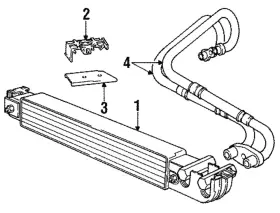 17-21-2-226-381 Bmw Genuine 1991-1993 M5 - Cooling Pipe