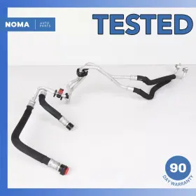 17227589528 Bmw 10-19 F10 Activehybrid 5 640i Engine Oil Cooler Line Hose Pipe Set Oem 71k