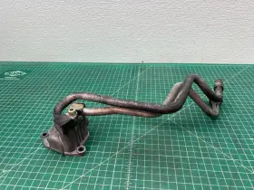 7578062-01 Bmw 07-10 X5 E70 4.8l N62 Engine Oil Cooler Line Pipe With Adapter Oem