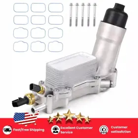 Branded 708686937367 3.6 Upgraded Aluminum Engine Oil Cooler For 2011-2023 All Mopar Chrysler