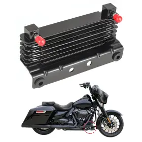 A067300001 Brzoxin Motorcycle Oil Cooler Radiator Fit For Harley Touring Electra Glide R
