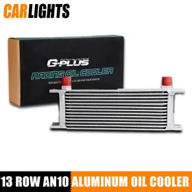 C-02egk0008asl Carlights Universal 13 Row An-10an Aluminum Engine Transmission Oil Cooler Silver New