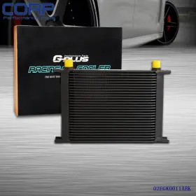 C-02egk0011abk Carlights Fit For 28 Row An-10 Universal Transmission Aluminum Engine Oil Cooler Black