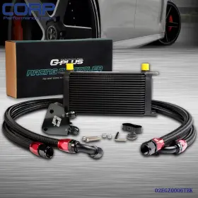 C-02egz0006tbk Carlights Fit For Ls1 Ls2 Ls3 Black 19 Row An10 Engine Oil Cooler Sandwich Plate