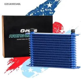 Gpl66715 Cheda Fit For 15 Row Universal Engine Transmission Aluminum An-10 Oil Cooler Blue-g
