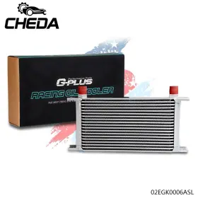 Gpl96576 Cheda Fit For 19 Row 10an Aluminum Engine Transmission Oil Cooler Silver Universal -g