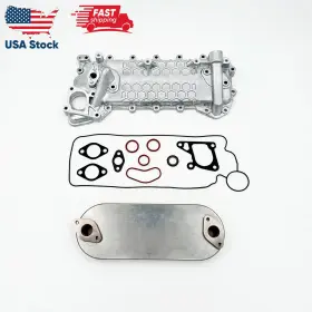 7334100s4 Chm Oil Cooler Core Cover Gasket Set For Isuzu Nrr Npr Nqr Npr-hd 4hk1 5.2 02-10