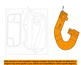 5048321af Chrysler Oem 2023 Compass Cooling Engine Oil Cooler-hose Tube Assy