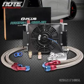 02egz1710bsl Cnnell New Fit For Universal 25 Row 10an Transmission Oil Cooler 2 7 Inch Electric Fan