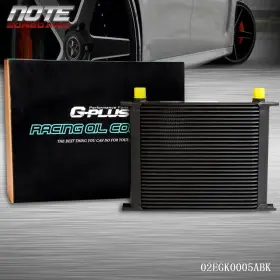 Cnnell0912-350 Cnnell Fit For Universal 30 Row An-10an Aluminum Engine Transmission Oil Cooler Black