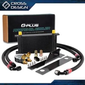 A-02egz1806hbk Crossdesign 19 Row An10 Oil Cooler Thermostat Adapter Fit For 01-05 Subaru Impreza Wrx Sti